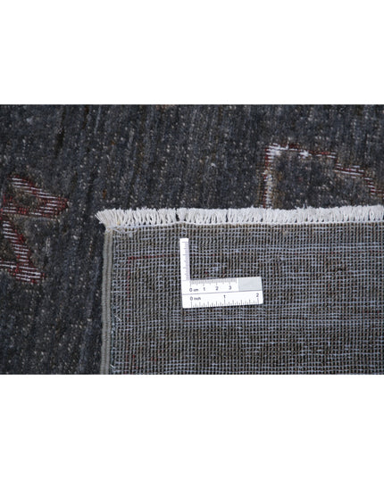 Onyx 6' 3" X 10' 1" Hand Knotted Wool Rug 6' 3" X 10' 1" (191 X 307) / Grey / Wool