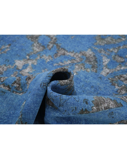 Onyx 5' 10" X 8' 8" Hand Knotted Wool Rug 5' 10" X 8' 8" (178 X 264) / Blue / Wool