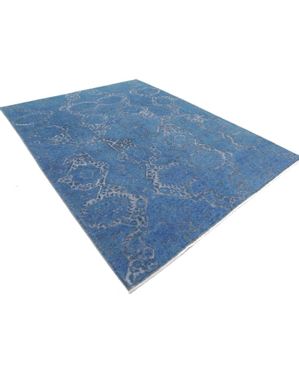 Onyx 7' 8" X 9' 5" Hand Knotted Wool Rug 7' 8" X 9' 5" (234 X 287) / Blue / Wool
