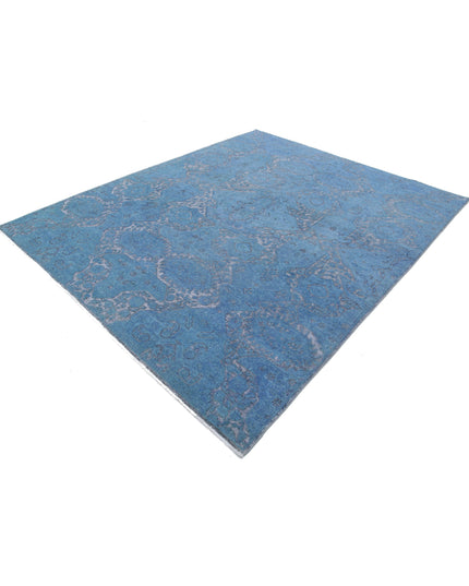 Onyx 7' 8" X 9' 5" Hand Knotted Wool Rug 7' 8" X 9' 5" (234 X 287) / Blue / Wool