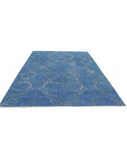 Onyx 7' 8" X 9' 5" Hand Knotted Wool Rug 7' 8" X 9' 5" (234 X 287) / Blue / Wool