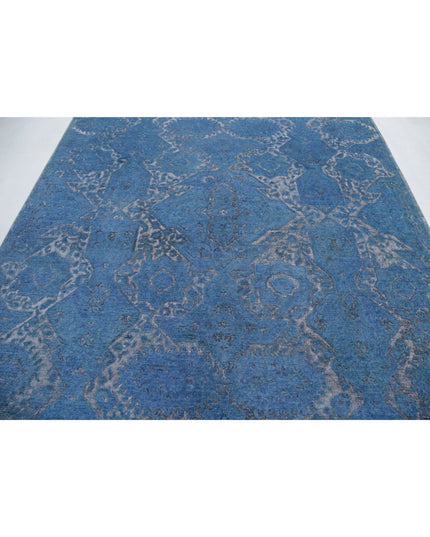 Onyx 7' 8" X 9' 5" Hand Knotted Wool Rug 7' 8" X 9' 5" (234 X 287) / Blue / Wool