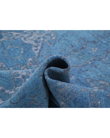 Onyx 7' 8" X 9' 5" Hand Knotted Wool Rug 7' 8" X 9' 5" (234 X 287) / Blue / Wool