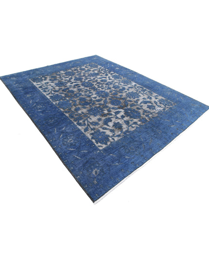 Onyx 7' 8" X 9' 5" Hand Knotted Wool Rug 7' 8" X 9' 5" (234 X 287) / Blue / Wool