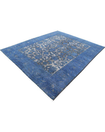 Onyx 7' 8" X 9' 5" Hand Knotted Wool Rug 7' 8" X 9' 5" (234 X 287) / Blue / Wool