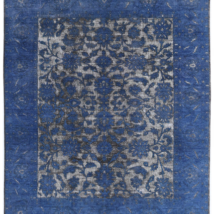 Onyx 7' 8" X 9' 5" Hand Knotted Wool Rug 7' 8" X 9' 5" (234 X 287) / Blue / Wool