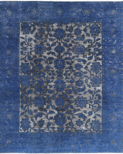 Onyx 7' 8" X 9' 5" Hand Knotted Wool Rug 7' 8" X 9' 5" (234 X 287) / Blue / Wool
