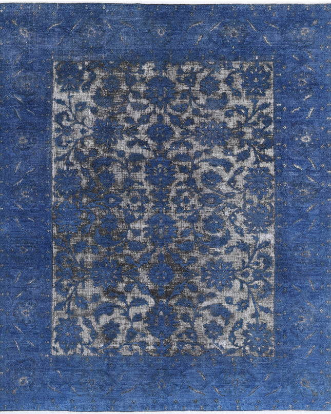 Onyx 7' 8" X 9' 5" Hand Knotted Wool Rug 7' 8" X 9' 5" (234 X 287) / Blue / Wool