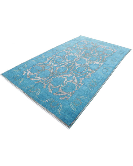 Onyx 5' 10" X 10' 2" Hand Knotted Wool Rug 5' 10" X 10' 2" (178 X 310) / Blue / Wool