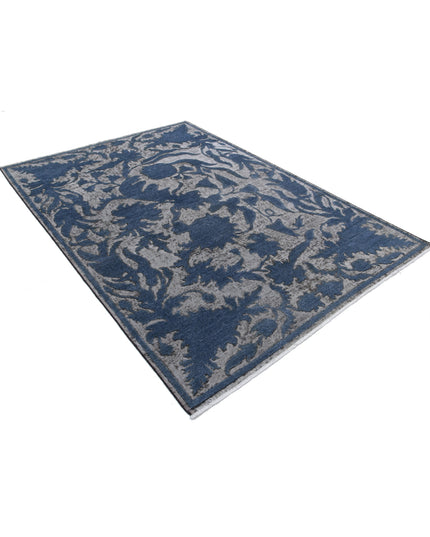 Onyx 5' 9" X 8' 0" Hand Knotted Wool Rug 5' 9" X 8' 0" (175 X 244) / Grey / Wool