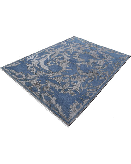 Onyx 5' 9" X 8' 0" Hand Knotted Wool Rug 5' 9" X 8' 0" (175 X 244) / Grey / Wool