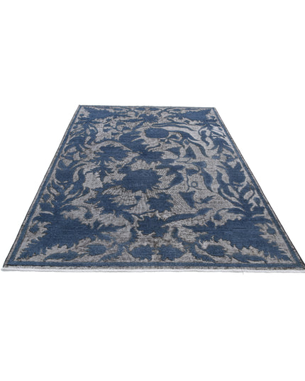 Onyx 5' 9" X 8' 0" Hand Knotted Wool Rug 5' 9" X 8' 0" (175 X 244) / Grey / Wool
