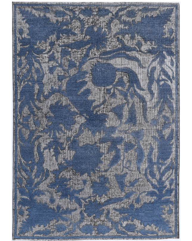 Onyx 5' 9" X 8' 0" Hand Knotted Wool Rug 5' 9" X 8' 0" (175 X 244) / Grey / Wool