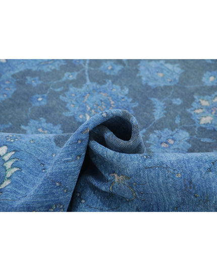 Onyx 6' 1" X 8' 7" Hand Knotted Wool Rug 6' 1" X 8' 7" (185 X 262) / Blue / Wool