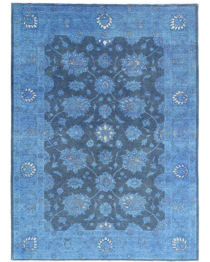 Onyx 6' 1" X 8' 7" Hand Knotted Wool Rug 6' 1" X 8' 7" (185 X 262) / Blue / Wool