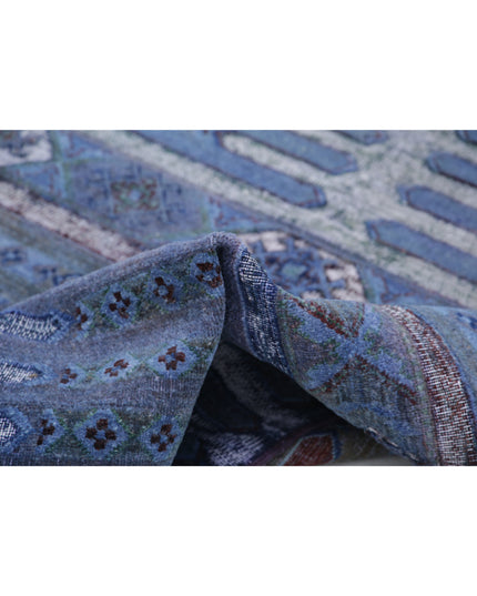 Onyx 4' 11" X 6' 7" Hand Knotted Wool Rug 4' 11" X 6' 7" (150 X 201) / Blue / Wool