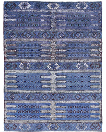 Onyx 4' 11" X 6' 7" Hand Knotted Wool Rug 4' 11" X 6' 7" (150 X 201) / Blue / Wool