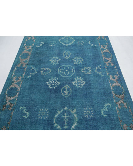 Onyx 5' 11" X 8' 6" Hand Knotted Wool Rug 5' 11" X 8' 6" (180 X 259) / Blue / Wool