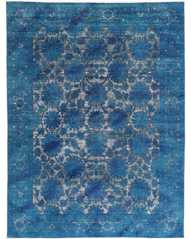 Onyx 6' 1" X 8' 1" Hand Knotted Wool Rug 6' 1" X 8' 1" (185 X 246) / Blue / Wool