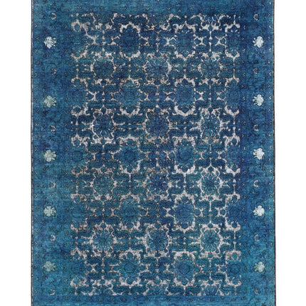 Onyx 5' 9" X 8' 6" Hand Knotted Wool Rug 5' 9" X 8' 6" (175 X 259) / Blue / Wool