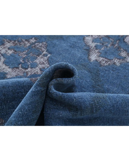 Onyx 3' 10" X 14' 2" Hand Knotted Wool Rug 3' 10" X 14' 2" (117 X 432) / Blue / Wool