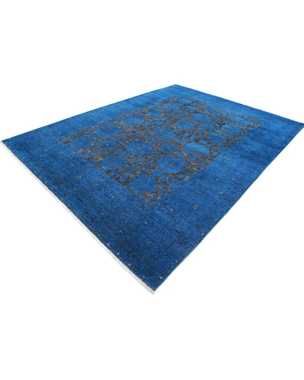 Onyx 8' 6" X 11' 7" Hand Knotted Wool Rug 8' 6" X 11' 7" (259 X 353) / Blue / Wool