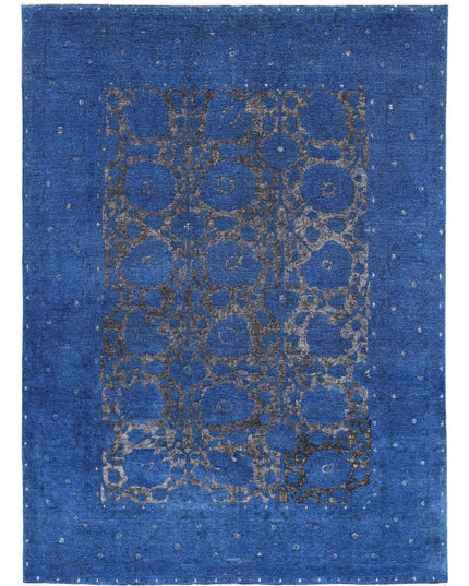 Onyx 8' 6" X 11' 7" Hand Knotted Wool Rug 8' 6" X 11' 7" (259 X 353) / Blue / Wool