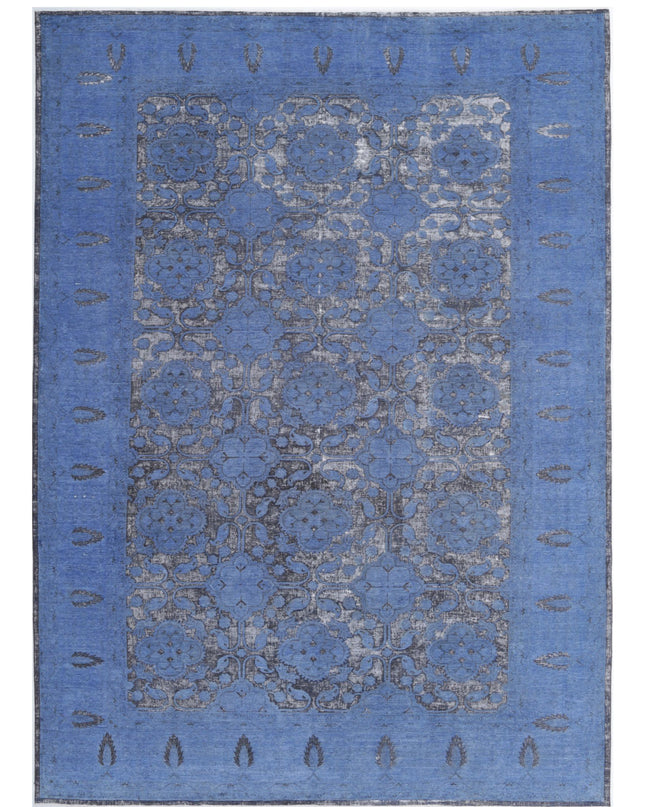 Onyx 9' 6" X 13' 6" Hand Knotted Wool Rug 9' 6" X 13' 6" (290 X 411) / Blue / Wool