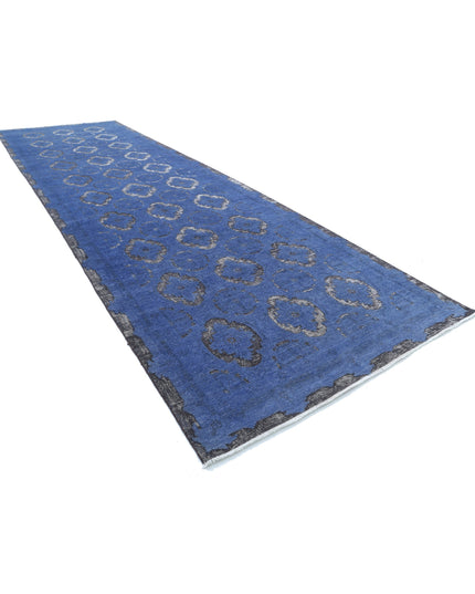 Onyx 6' 3" X 20' 4" Hand Knotted Wool Rug 6' 3" X 20' 4" (191 X 620) / Blue / Wool