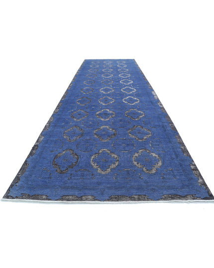 Onyx 6' 3" X 20' 4" Hand Knotted Wool Rug 6' 3" X 20' 4" (191 X 620) / Blue / Wool