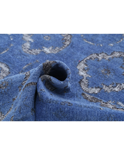 Onyx 6' 3" X 20' 4" Hand Knotted Wool Rug 6' 3" X 20' 4" (191 X 620) / Blue / Wool