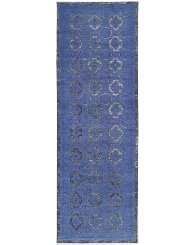 Onyx 6' 3" X 20' 4" Hand Knotted Wool Rug 6' 3" X 20' 4" (191 X 620) / Blue / Wool