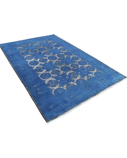 Onyx 5' 10" X 7' 8" Hand Knotted Wool Rug 5' 10" X 7' 8" (178 X 234) / Blue / Wool