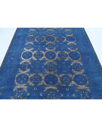 Onyx 5' 10" X 7' 8" Hand Knotted Wool Rug 5' 10" X 7' 8" (178 X 234) / Blue / Wool