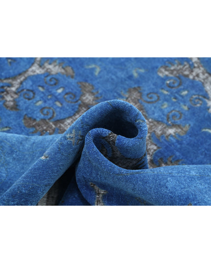 Onyx 5' 10" X 7' 8" Hand Knotted Wool Rug 5' 10" X 7' 8" (178 X 234) / Blue / Wool