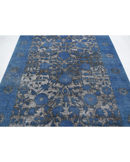 Onyx 6' 2" X 8' 6" Hand Knotted Wool Rug 6' 2" X 8' 6" (188 X 259) / Blue / Wool