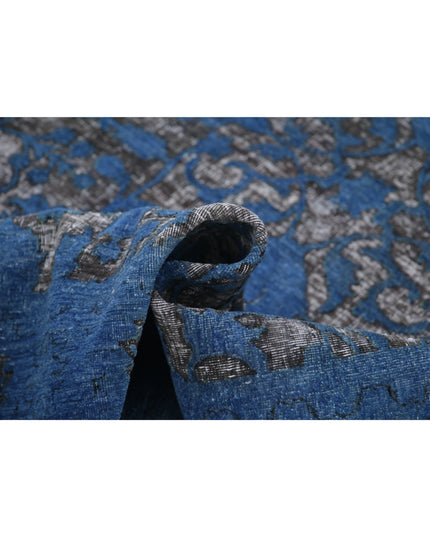 Onyx 6' 2" X 8' 6" Hand Knotted Wool Rug 6' 2" X 8' 6" (188 X 259) / Blue / Wool