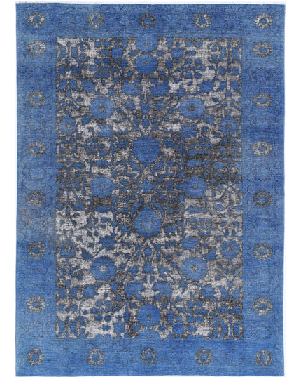 Onyx 6' 2" X 8' 6" Hand Knotted Wool Rug 6' 2" X 8' 6" (188 X 259) / Blue / Wool