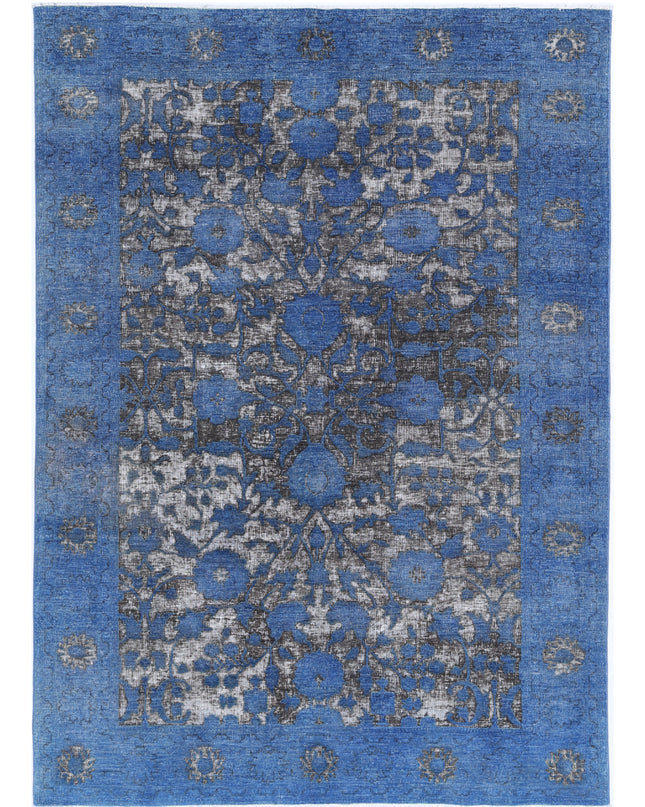 Onyx 6' 2" X 8' 6" Hand Knotted Wool Rug 6' 2" X 8' 6" (188 X 259) / Blue / Wool