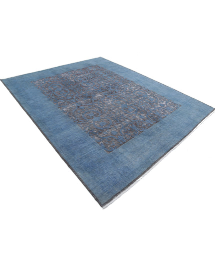 Onyx 7' 8" X 9' 7" Hand Knotted Wool Rug 7' 8" X 9' 7" (234 X 292) / Blue / Wool