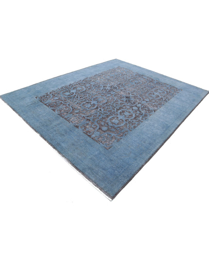 Onyx 7' 8" X 9' 7" Hand Knotted Wool Rug 7' 8" X 9' 7" (234 X 292) / Blue / Wool