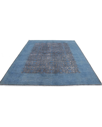 Onyx 7' 8" X 9' 7" Hand Knotted Wool Rug 7' 8" X 9' 7" (234 X 292) / Blue / Wool