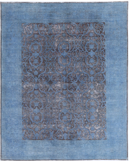 Onyx 7' 8" X 9' 7" Hand Knotted Wool Rug 7' 8" X 9' 7" (234 X 292) / Blue / Wool