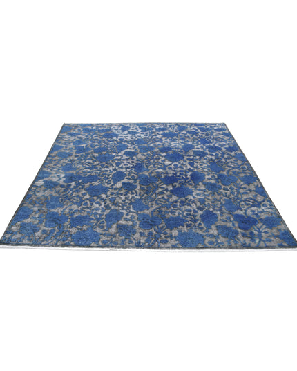Onyx 6' 5" X 6' 4" Hand Knotted Wool Rug 6' 5" X 6' 4" (196 X 193) / Blue / Wool