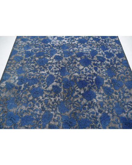 Onyx 6' 5" X 6' 4" Hand Knotted Wool Rug 6' 5" X 6' 4" (196 X 193) / Blue / Wool