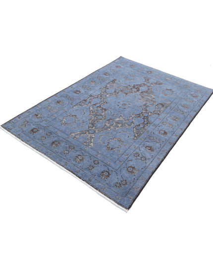 Onyx 4' 1" X 6' 1" Hand Knotted Wool Rug 4' 1" X 6' 1" (124 X 185) / Grey / Wool