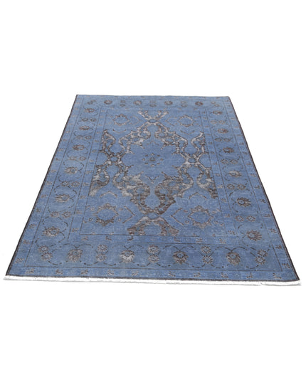 Onyx 4' 1" X 6' 1" Hand Knotted Wool Rug 4' 1" X 6' 1" (124 X 185) / Grey / Wool