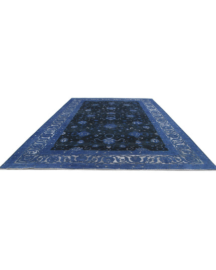 Onyx 11' 8" X 17' 2" Hand Knotted Wool Rug 11' 8" X 17' 2" (356 X 523) / Blue / Wool