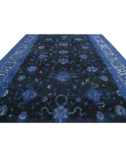 Onyx 11' 8" X 17' 2" Hand Knotted Wool Rug 11' 8" X 17' 2" (356 X 523) / Blue / Wool