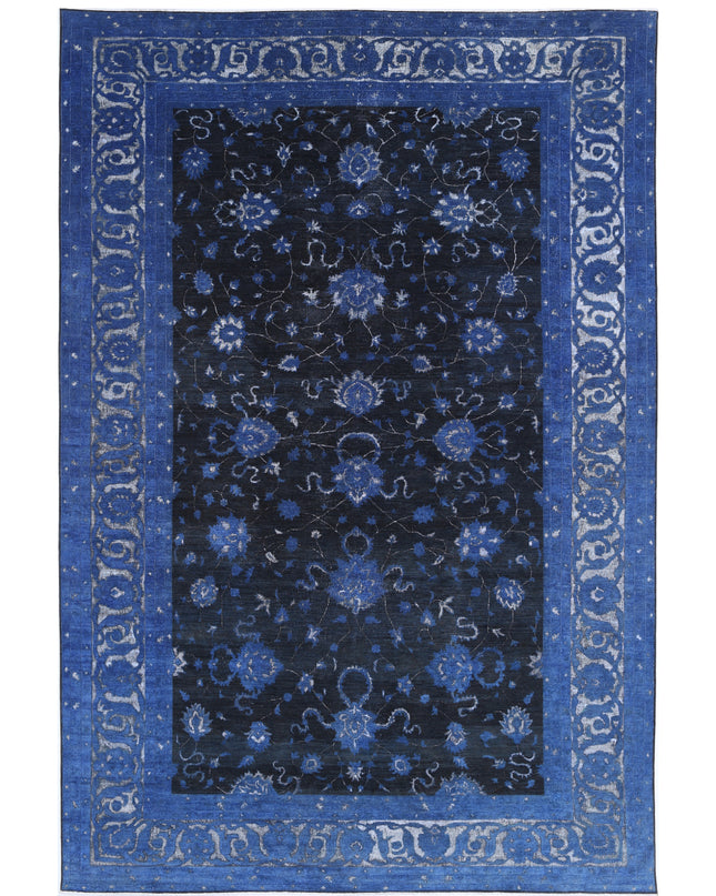 Onyx 11' 8" X 17' 2" Hand Knotted Wool Rug 11' 8" X 17' 2" (356 X 523) / Blue / Wool